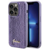 Guess GUHCP15XPSFDGSU Capa rígida Sequin Script Metal para Apple iPhone 15 Pro Max, roxo