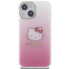 Hello Kitty HKHCP15SHDGKEP IML Gradient Electrop Kitty Head capa rígida para Apple iPhone 15 6.1", rosa