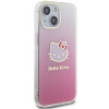 Hello Kitty HKHCP15SHDGKEP IML Gradient Electrop Kitty Head capa rígida para Apple iPhone 15 6.1", rosa