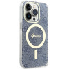 Guess GUHMP15XH4STB capa rígida Apple iPhone 15 Pro Max IML 4G MagSafe, azul (outlet)