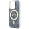 Guess GUHMP15XH4STB capa rígida Apple iPhone 15 Pro Max IML 4G MagSafe, azul (outlet)