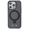 BMW BMHMP15LURSK capa rígida Apple iPhone 15 Pro Ring Stand M Collection MagSafe, preta