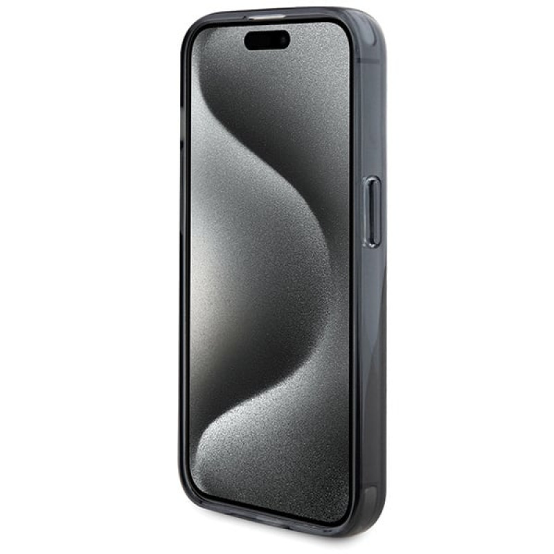 BMW BMHMP15LURSK capa rígida Apple iPhone 15 Pro Ring Stand M Collection MagSafe, preta