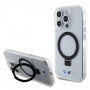 BMW BMHMP15LURST Capa rígida Apple iPhone 15 Pro Ring Stand M Collection MagSafe, transparente