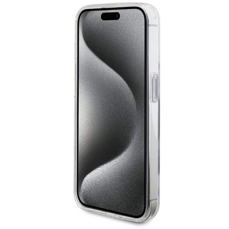 BMW BMHMP15LURST Capa rígida Apple iPhone 15 Pro Ring Stand M Collection MagSafe, transparente