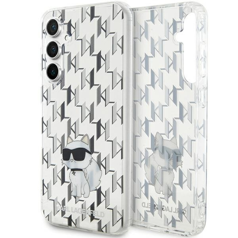 Karl Lagerfeld KLHCS23FEHNCMKLT capa rígida Samsung Galaxy S23 FE (S711) Monogram Choupette, transparente
