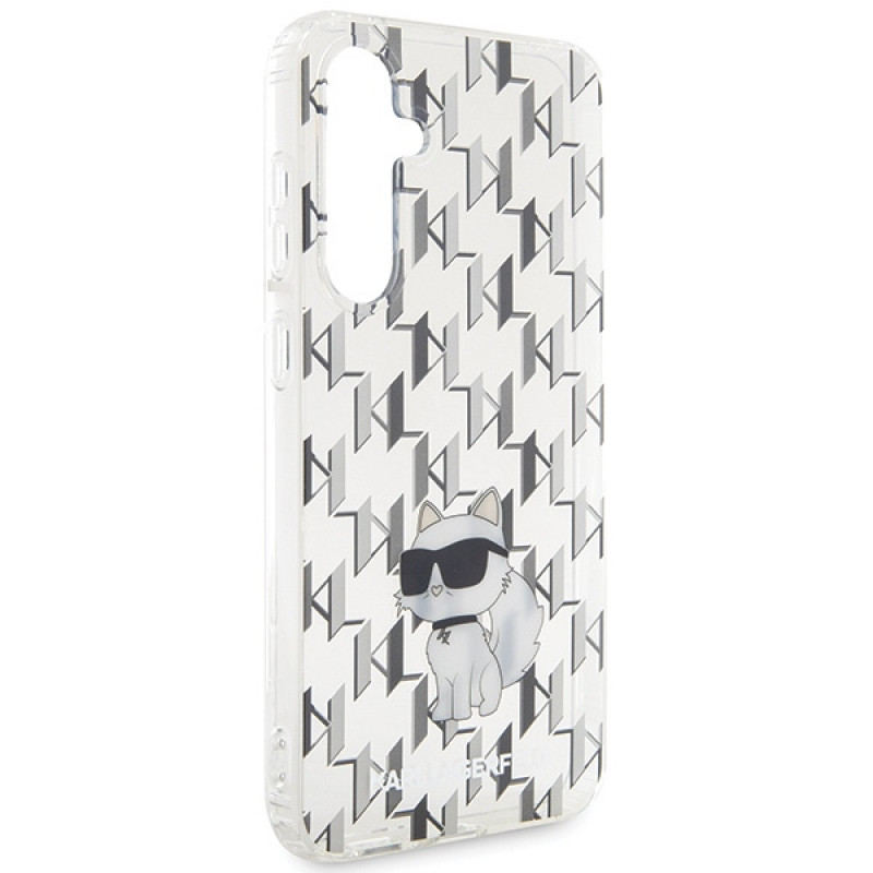 Karl Lagerfeld KLHCS23FEHNCMKLT capa rígida Samsung Galaxy S23 FE (S711) Monogram Choupette, transparente