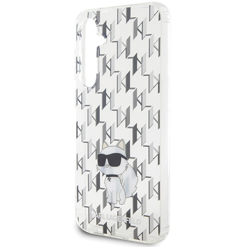 Karl Lagerfeld KLHCS23FEHNCMKLT capa rígida Samsung Galaxy S23 FE (S711) Monogram Choupette, transparente