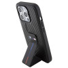 BMW BMHCP15LGSPCCK capa rígida Apple iPhone 15 Pro Grip Stand Smooth & Carbon, preta
