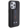 BMW BMHCP15LGSPPRK capa rígida Apple iPhone 15 Pro Grip Stand Smooth & Perforated, preta