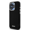 Capa rígida DKNY Apple iPhone 15 Pro Liquid Silicone Small Metal Logo MagSafe, preta