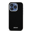 Capa rígida DKNY Apple iPhone 15 Pro Liquid Silicone Small Metal Logo MagSafe, preta