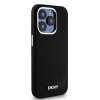 Capa rígida DKNY Apple iPhone 15 Pro Liquid Silicone Small Metal Logo MagSafe, preta