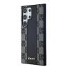 Capa MagSafe DKNY Leather Checkered Mono Pattern para Samsung Galaxy S24 Ultra, preta