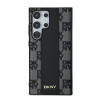 Capa MagSafe DKNY Leather Checkered Mono Pattern para Samsung Galaxy S24 Ultra, preta