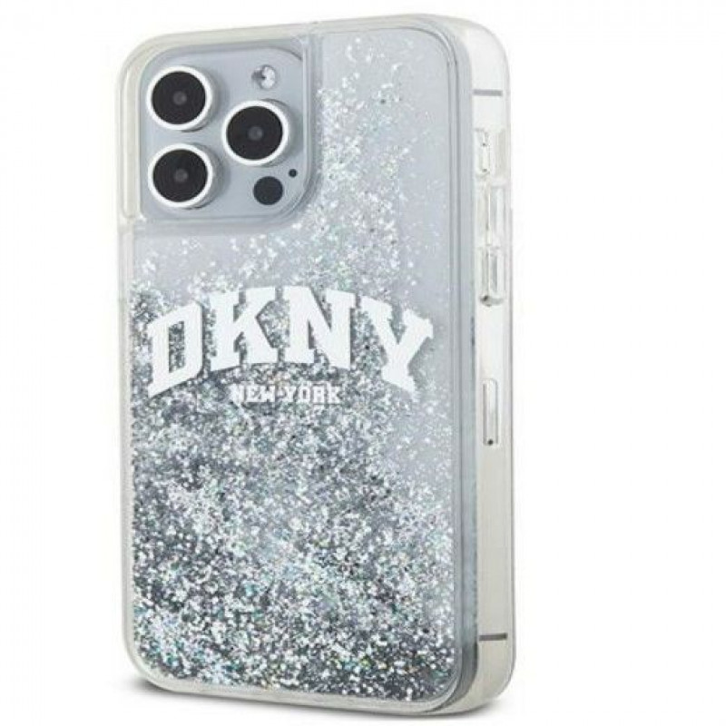 Capa rígida DKNY Apple iPhone 15 Pro Max Liquid Glitter Big Logo