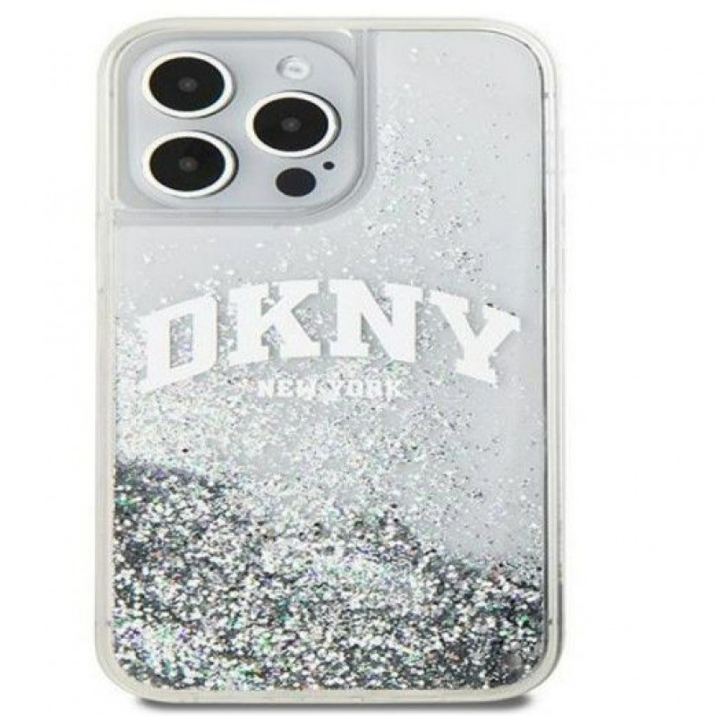 Capa rígida DKNY Apple iPhone 15 Pro Max Liquid Glitter Big Logo