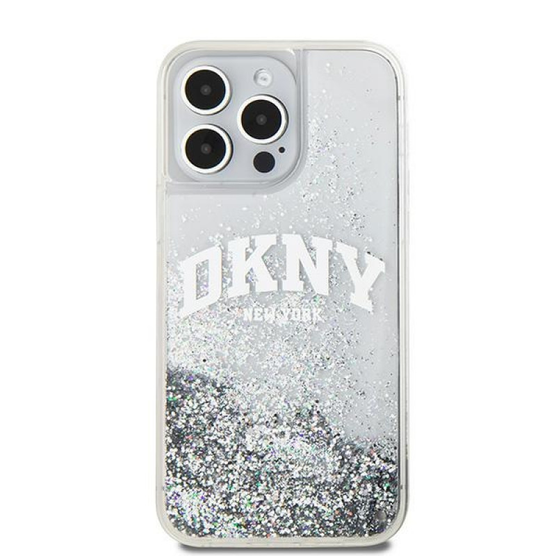 Capa rígida DKNY Apple iPhone 15 Pro Max Liquid Glitter Big Logo