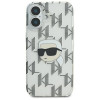 Capa rígida Karl Lagerfeld Apple iPhone 16 IML Karl Head Electroplated, transparente