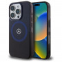 Mercedes MEHMP16X23HBIKV Capa rígida Apple iPhone 16 Pro Max MB Double Layer BiColor MagSafe, preto azul