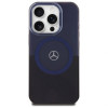 Mercedes MEHMP16X23HBIKV Capa rígida Apple iPhone 16 Pro Max MB Double Layer BiColor MagSafe, preto azul