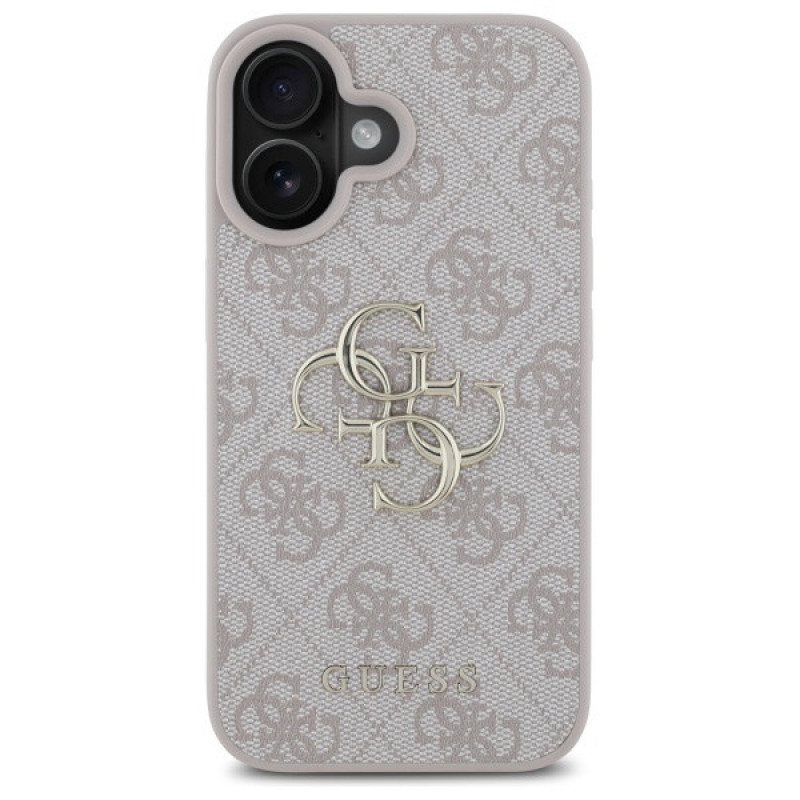Guess GUHCP16S4GMGPI Capa rígida Apple iPhone 16 4G Big Logo, rosa