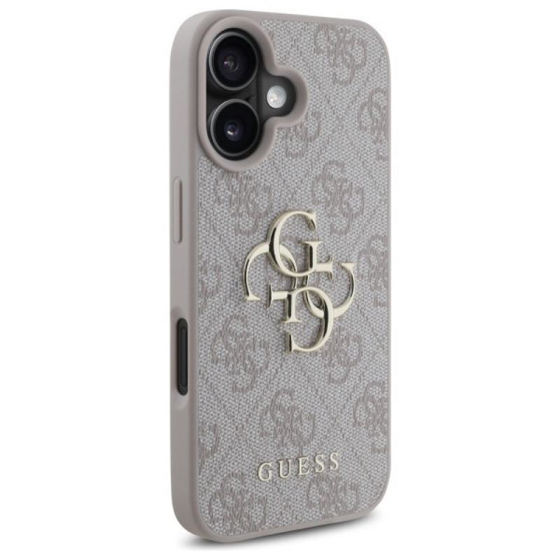 Guess GUHCP16S4GMGPI Capa rígida Apple iPhone 16 4G Big Logo, rosa
