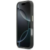 Capa rígida metálica Guess GUE5344 IML 4G Script para Apple iPhone 17 Pro Max, preta