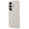 Capa rígida MagSafe com anel em relevo 4G Guess GUE005375 para Samsung Galaxy S26+, rosa