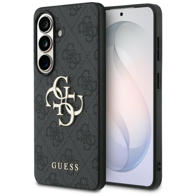 Capa rígida Guess GUE005301 4G Big Metal Logo para Samsung Galaxy S26+, preta