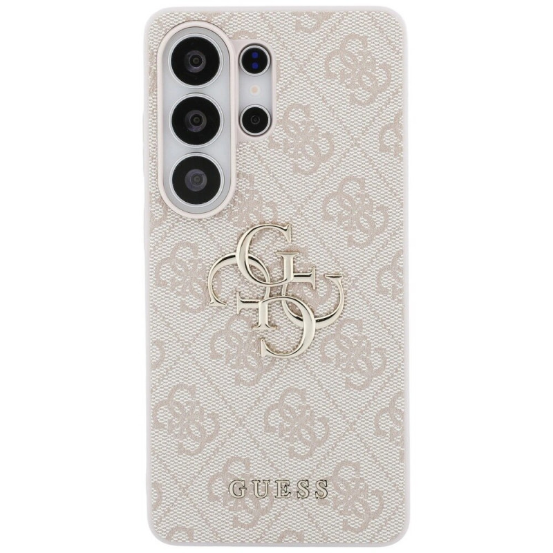 Capa rígida Guess GUE005337 4G Big Metal Logo para Samsung Galaxy S26 Ultra, rosa