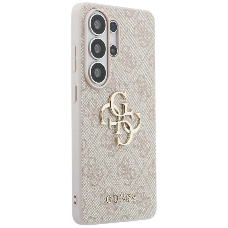 Capa rígida Guess GUE005337 4G Big Metal Logo para Samsung Galaxy S26 Ultra, rosa