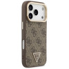 Capa MagSafe Guess 4G PU Triangle Logo & Stand Camera para Apple iPhone 18 Pro / 17 Pro, castanha