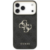 Capa Guess 4G Big 4G Classic Logo Big Strap Metal Buttons com alça para Apple iPhone 18 Pro Max / 17 Pro Max, preta