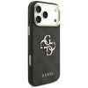 Capa Guess 4G Big 4G Classic Logo Big Strap Metal Buttons com alça para Apple iPhone 18 Pro Max / 17 Pro Max, preta