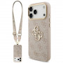 Capa Guess 4G Big 4G Classic Logo Big Strap Metal Buttons com alça para Apple iPhone 18 Pro Max / 17 Pro Max, rosa