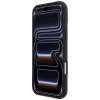 Conjunto de capa MagSafe em pele com padrão de grelha Mercedes-Benz e carteira para cartões para Apple iPhone 18 Pro Max / 17 Pro Max, camelo