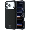 Capa Mercedes-Benz Grill Pattern com carteira para cartões em pele MagSafe para Apple iPhone 18 Pro Max / 17 Pro Max, preta
