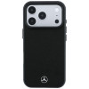 Capa Mercedes-Benz Grill Pattern com carteira para cartões em pele MagSafe para Apple iPhone 18 Pro Max / 17 Pro Max, preta