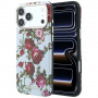 Capa MagSafe Guess GUE6026 Blossom Roses Print para Apple iPhone 18 Pro / 17 Pro, azul