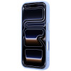 Capa rígida Guess Grained Triangle Logo MagSafe para Apple iPhone 18 Pro / 17 Pro, azul