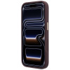 Capa MagSafe Guess Ring Stand 360 Grained Classic Logo para Apple iPhone 18 Pro / 17 Pro, bordô