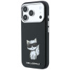 Capa MagSafe Karl Lagerfeld Smooth Choupette Sketch para Apple iPhone 18 Pro Max / 17 Pro Max, preta