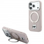 Capa MagSafe Karl Lagerfeld with Ring Stand 360 Choupette Head Pin para Apple iPhone 18 Pro Max / 17 Pro Max, rosa