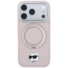 Capa MagSafe Karl Lagerfeld with Ring Stand 360 Choupette Head Pin para Apple iPhone 18 Pro Max / 17 Pro Max, rosa