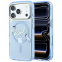 Capa MagSafe Script Logo Karl Lagerfeld para Apple iPhone 18 Pro / 17 Pro, azul-claro