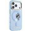Capa MagSafe Peekaboo Logo Karl Lagerfeld para Apple iPhone 18 Pro Max / 17 Pro Max, azul