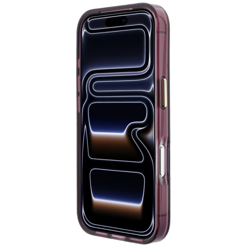 Capa MagSafe Peekaboo Logo Karl Lagerfeld para Apple iPhone 18 Pro / 17 Pro, bordô