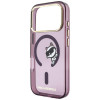 Capa MagSafe Peekaboo Logo Karl Lagerfeld para Apple iPhone 18 Pro / 17 Pro, bordô