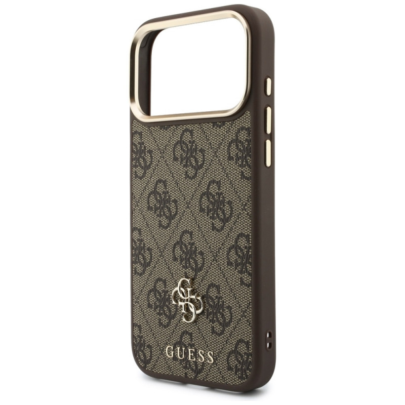 Capa Guess 4G com carteira, MagSafe, para Apple iPhone 18 Pro / 17 Pro, castanha